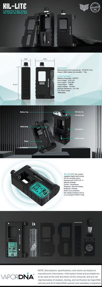 Ambition Mods KIL-LITE Infographic